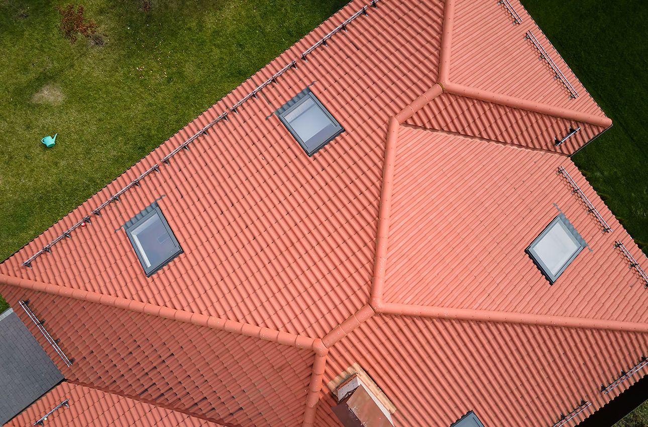 Walmdach - Draufsicht